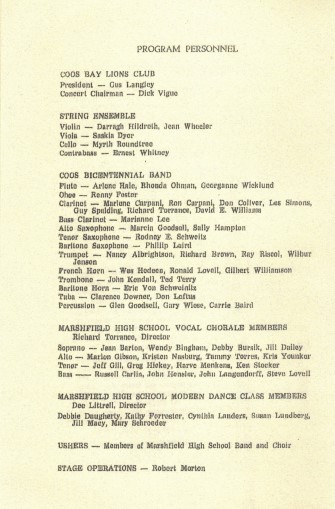 Norma Lyon program back 1