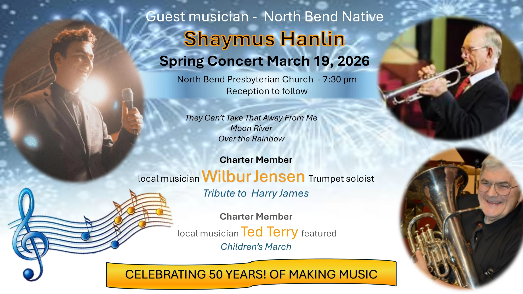 Bay Area Concert Band Spring Concert Flyer